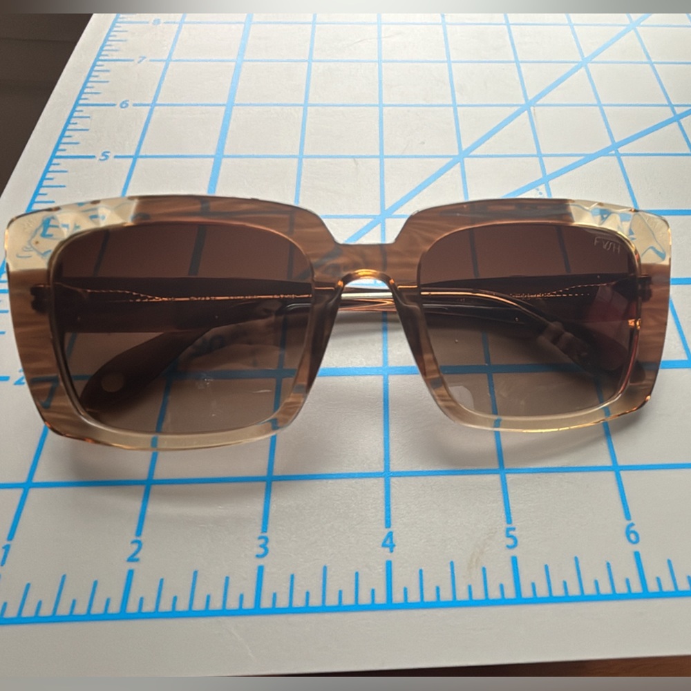 Fysh Brown Square Sunglasses